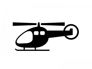 ヘリコプター 飛行機シルエット素材 イラスト無料 かわいい