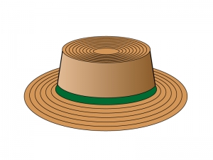 茶色い帽子のイラスト素材 イラスト無料 かわいいテンプレート