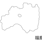岩手県 市町村別 の白地図のイラスト素材 イラスト無料 かわいいテンプレート