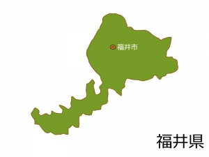 福井県と福井市の地図イラスト素材 イラスト無料 かわいいテンプレート