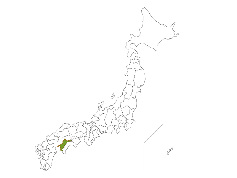 日本地図と愛媛県のイラスト イラスト無料 かわいいテンプレート