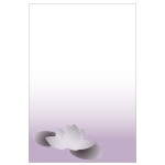 蓮の花の喪中はがきテンプレートイラスト08 イラスト無料 かわいいテンプレート