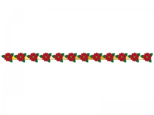 クリスマス ポインセチアのライン 線イラスト02 イラスト無料 かわいいテンプレート