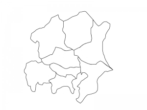関東地方の白地図 ベクターデータ のイラスト イラスト無料