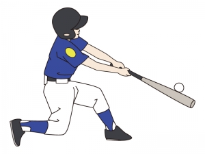 少年野球のバッターのイラスト02 イラスト無料 かわいいテンプレート