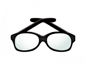 黒縁メガネのイラスト イラスト無料 かわいいテンプレート