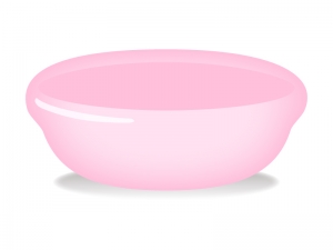 ピンクの洗面器のイラスト イラスト無料 かわいいテンプレート