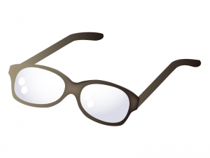 黒縁メガネのイラスト02 イラスト無料 かわいいテンプレート
