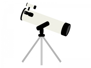 天体望遠鏡のイラスト02 イラスト無料 かわいいテンプレート