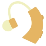 耳と補聴器のイラスト イラスト無料 かわいいテンプレート