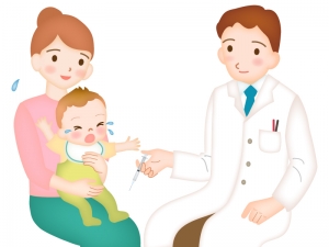 予防接種をする赤ちゃんのイラスト イラスト無料 かわいいテンプレート