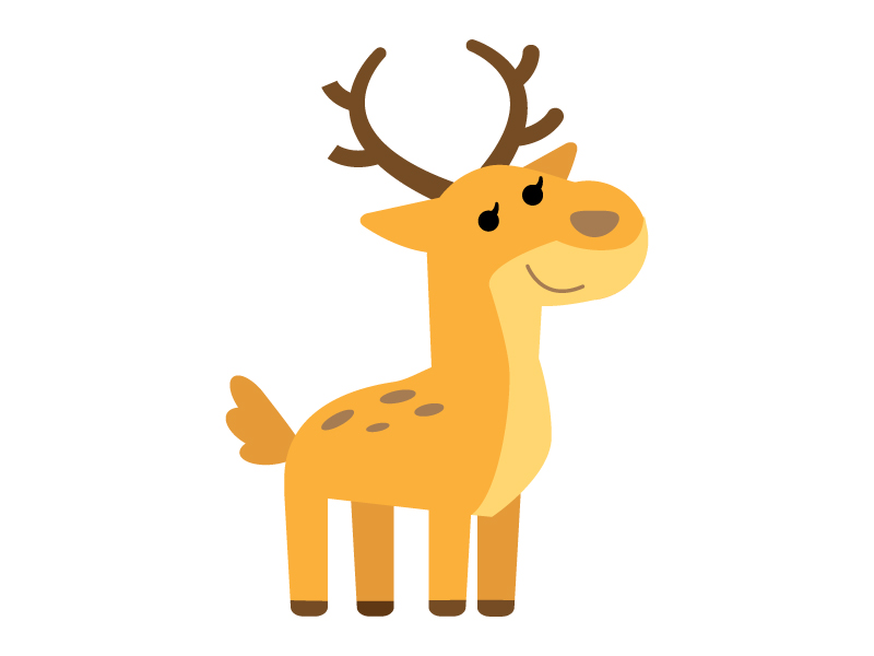 最も共有された シルエット かわいい 鹿 イラスト 9394