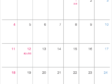 シンプルなデザインの2026年（令和8年）1月の無料のカレンダー
